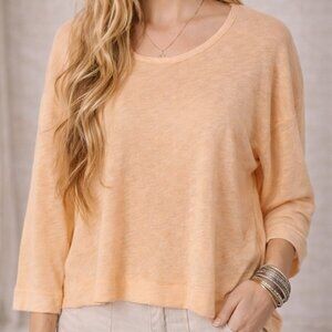 Free People We The Free Fresh Start Relaxed Top Peach S